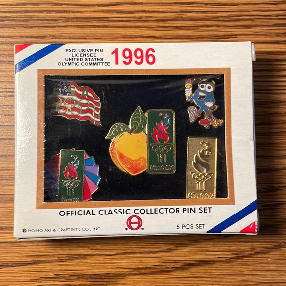 1996 Atlanta Olympic Pin Set in Case - Picture 1 of 4
